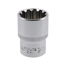 Головка торцевая Spline удлиненная YATO 1/2" 20мм YT-1472