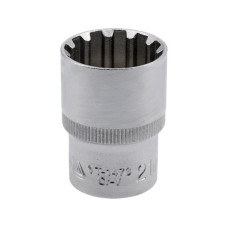 Головка торцевая Spline удлиненная YATO 1/2" 21мм YT-1473