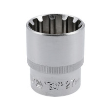 Головка торцевая Spline удлиненная YATO 1/2" 27мм YT-1478