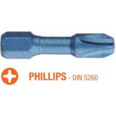 Насадка викруткова ударна USH Blue Shock PH2х30 мм Torsion 25 шт. UUSL0062442