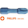 Насадка викруткова ударна USH Blue Shock PH2х30 мм Torsion 25 шт. UUSL0062442