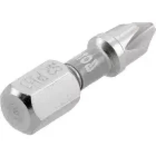 Насадка отверточная  PH1х25мм шпиндель HEX 1/4" никелированная YATO 2шт. YT-78000