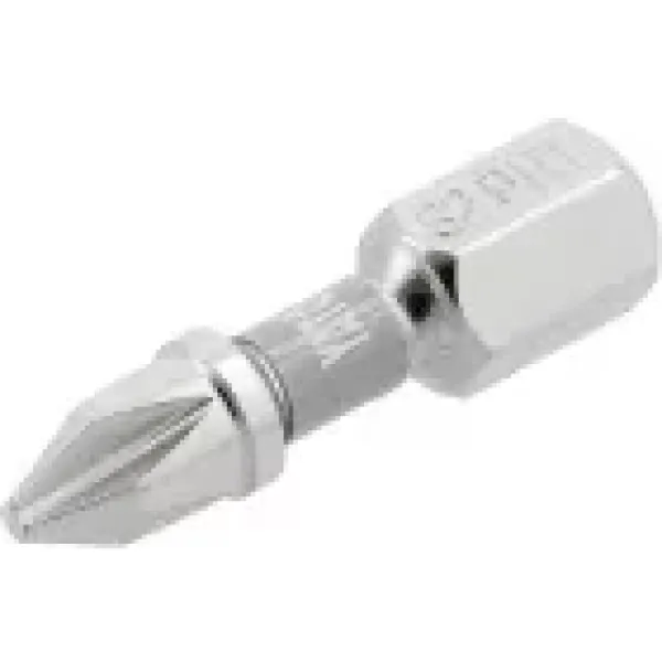 Насадка отверточная PH2х25мм шпиндель HEX 1/4" никелированная YATO 2шт. YT-78001