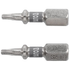 Насадка отверточная  "TORX" T8х25мм шпиндель HEX 1/4" никелированная YATO 2шт. YT-78010