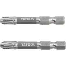 Насадка отверточная PH3х50мм шпиндель HEX 1/4"  никелированная YATO 2шт. YT-78022