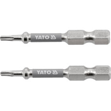 Насадка отверточная "TORX" T8х50мм шпиндель HEX 1/4"  никелированная YATO 2шт. YT-78030