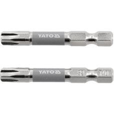 Насадка отверточная "TORX" T40х50мм шпиндель HEX 1/4" никелированная YATO 2шт. YT-78036