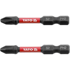 Насадка викруткова ударна PH2х50мм шпиндель HEX 1/4" YATO 2 шт. YT-78041