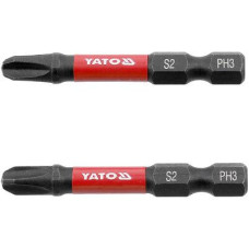 Насадка викруткова ударна PH3х50мм шпиндель HEX 1/4" YATO 2 шт. YT-78042
