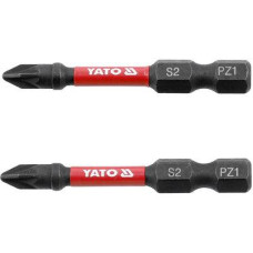 Насадка викруткова ударна PZ1х50мм шпиндель HEX 1/4" YATO 2 шт. YT-78043