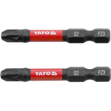 Насадка викруткова ударна PZ3х50мм шпиндель HEX 1/4" YATO 2 шт. YT-78045