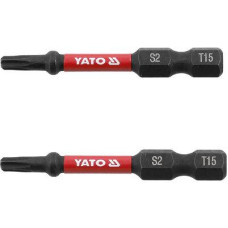 Насадка отверточная ударная "TORX" T15х50мм шпиндель HEX 1/4" YATO 2шт. YT-78052