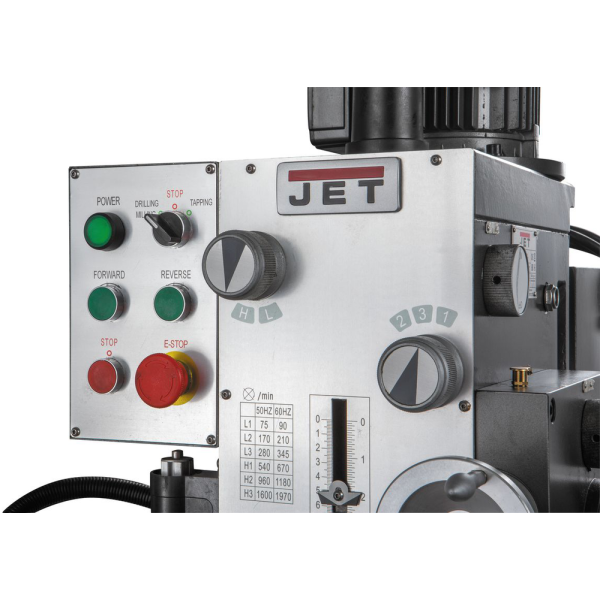 Свердлильний верстат JET JGHD-32PF 400 В 1.5(0.75)кВт МК3 Ø ≤32мм 6 швидкостей JGHD-32PF