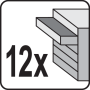 Шафа-візок для інструментів 4 колеса 12 ящиків YATO 113x100x48cм YT-09005