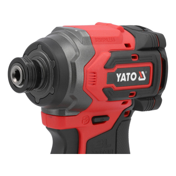 Безщітковий акумуляторний ударний шурупокрут YATO 18 В Li-Ion 230 Нм 6-гран 1/4  YT-82799 YT-82799