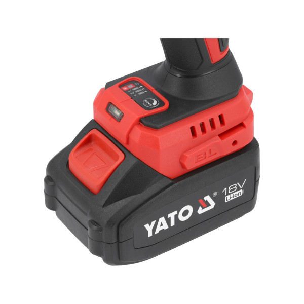 Гайковерт ударний акумуляторний YATO 18 В Li-Ion 4 А·год 1/2" 1200 Нм YT-828071