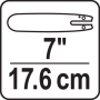 Пила ланцюгова акумуляторна YATO 18В Li-Ion 2 А·год Шина 7"/17.6 см 31звужено YT-828133
