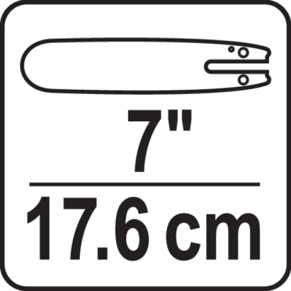 Пила ланцюгова акумуляторна YATO 18В Li-Ion шина 7"/17.6 см (без акумулятора) YT-828134