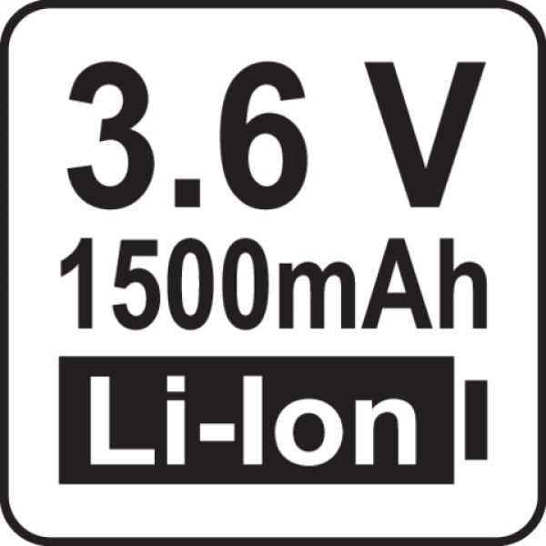 Мінішліфувальна машина акумуляторна Li-Ion 3.6 В 1.5 А·год з аксесуарами YATO 52 елем. YT-82763