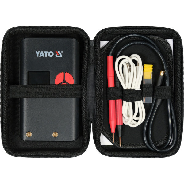Апарат точкового зварювання портативний YATO акумул. Li-Po 4,2 В, 6.3 АГод, 500 А, вихідн- 2 А YT-82507