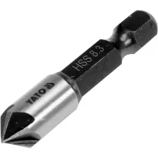Свердло конуснезенкер для металу 8.3х40мм хвостовик HEX 1/4" YATO YT-44722
