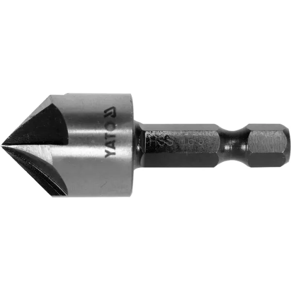 Свердло конуснезенкер для металу 16.5х45мм хвостовик HEX 1/4" YATO YT-44725