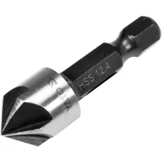 Свердло конуснезенкер для металу 12.4х40мм хвостовик HEX 1/4" YATO YT-44724