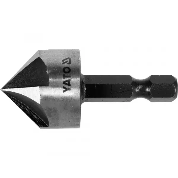 Свердло конуснезенкер для металу 20.5х45мм хвостовик HEX 1/4" YATO YT-44726