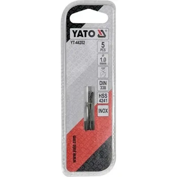 Свердло PREMIUM класу 1х35мм для металу YATO 5 шт. YT-44202