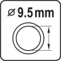 Шланг пневматичний ПВХ на котушці YATO 1/4" Ø 9.5 мм 20Bar 20 м автомат. змотка YT-24251