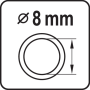Шланг пневматичний ПВХ на котушці YATO 1/4" Ø 8 мм 20Bar 30 м ручне змотування YT-24253