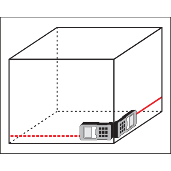 Далекомір лазерний з LCD-дисплеєм 50 м ± 2 мм YATO батарейки 2х1.5В ААА YT-731251