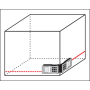 Далекомір лазерний з LCD-дисплеєм 50 м ± 2 мм YATO батарейки 2х1.5В ААА YT-731251