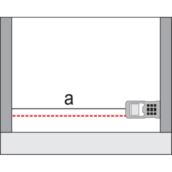 Далекомір-рулетка лазерний до 100 м YATO LCD-дисплей живлення 2-ААА YT-731252