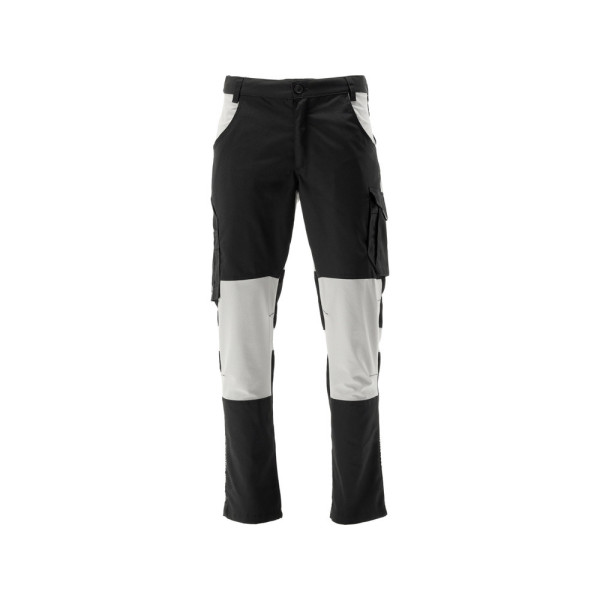 Штани робочі 4-WAY стретч SERWAL чорні-сірі 11кишені YATO розмір S — 3XL YT-79090