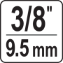 Тріскачка пряма 3/8" 90Т YATO YT-03242 210мм YT-03242
