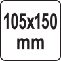 Ключ до оливного фільтра розвідний YATO Ø105-150 мм 1/2" YT-08237 YT-08237