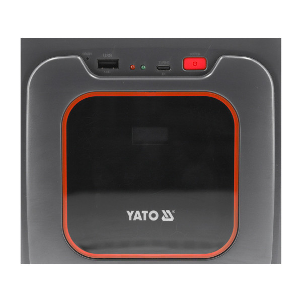 Пусковий пристрій на конденсаторах YATO 2.7 В 3 кFx6 USB 5 В 1.8 A вихід 12 В 1.5kА YT-83070