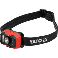 Ліхтар акумуляторний налобний із датчиком руху YATO 8 Вт Li-Po 3.7 В 1.2 Агод 1000 Лм YT-085942
