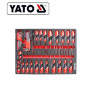 Шкаф сервисный на колесах 7 ящиков с инструментами YATO 958x766x465мм 400предм. YT-55302