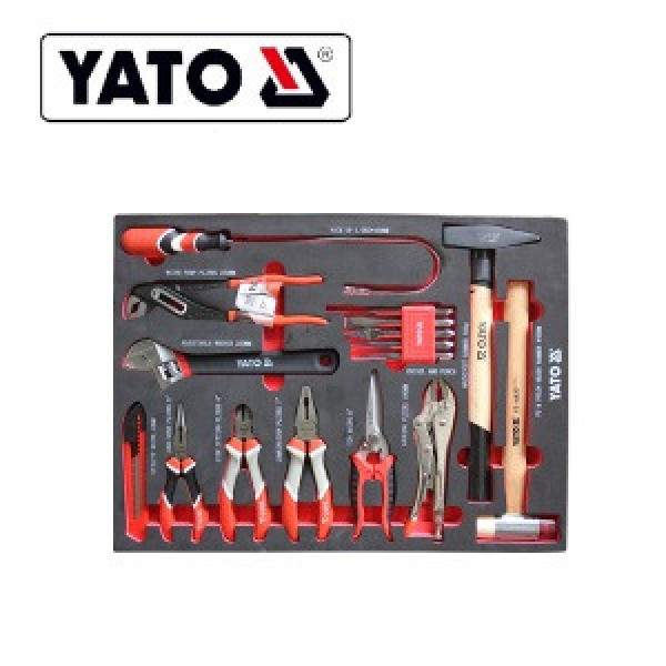 Шкаф сервисный на колесах 7 ящиков с инструментами YATO 958x766x465мм 400предм. YT-55302