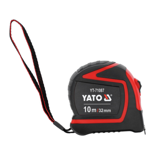 Рулетка измерительная 10м x 32мм YATO стальная лента миллиметровая шкала YT-71087