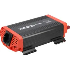 Перетворювач напруги YATO з 12 В DC на 230 В 600 Вт/1200 Вт AC USB чиста синусоїда YT-81482