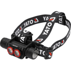 Ліхтар налобний акумуляторний YATO Li-Ion 3.7 В 2.6 А·год 5режимів дальнь160/90/60/12 м YT-085943 YT-085943