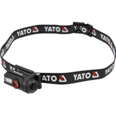 Ліхтар налобний акумуляторний YATO Li-Po 3.7 В 0.35 А·год 6режимів льон.85/50/30/20 м YT-085944 YT-085944