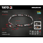 Ліхтар налобний акумуляторний YATO Li-Po 3.7 В 0.35 А·год 6режимів льон.85/50/30/20 м YT-085944 YT-085944