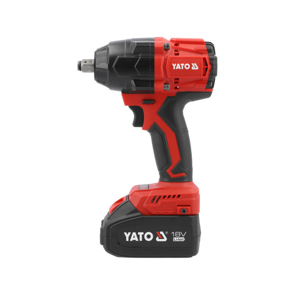 Гайковерт ударний безщітковий YATO Li-Ion 2х18В 4 А·год 1/2" 850 Нм YT-8277935 YT-8277935