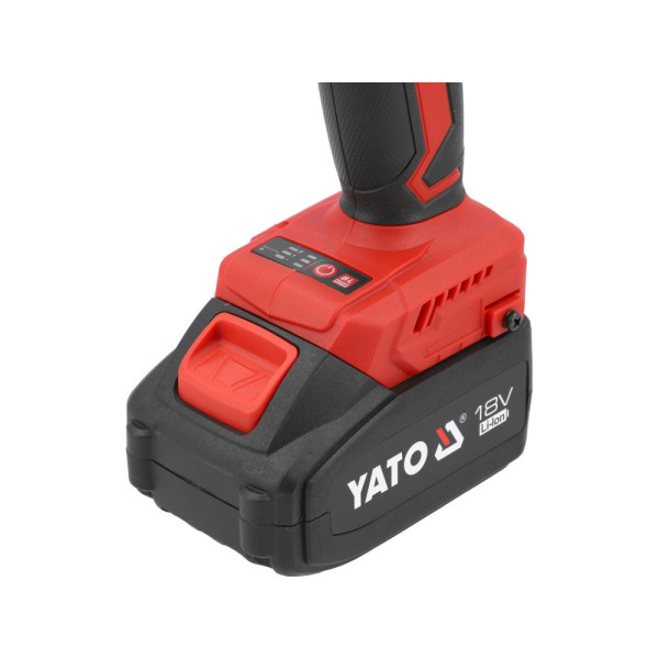 Гайковерт ударний безщітковий YATO Li-Ion 2х18В 4 А·год 1/2" 850 Нм YT-8277935 YT-8277935