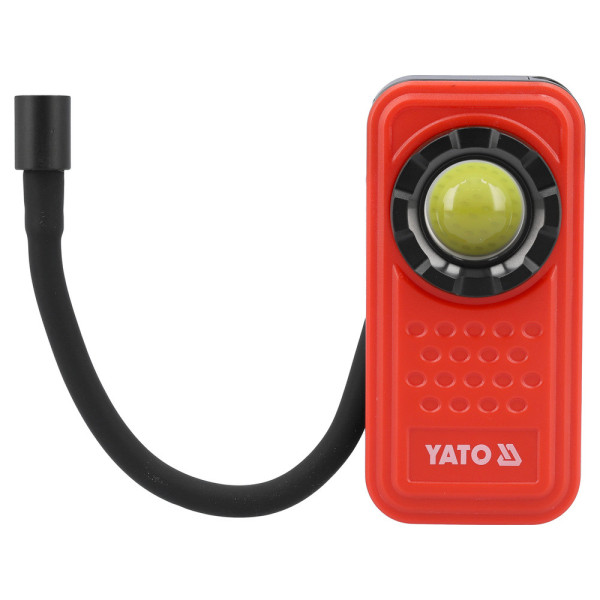 Ліхтар діодний з гнучкою лампою 3в1 акумуляторний YATO Li-Po 3.7 В 800 мА·год 600 Лм 4 режими YT-08554