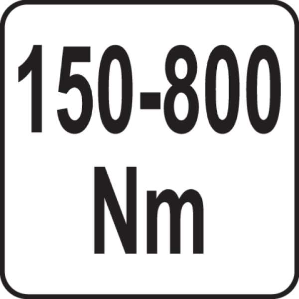 Ключ динамометричний квадрат 3/4" 150-800 Нм YATO 1155-1175 мм YT-07711 YT-07711